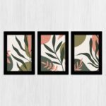 Kit 3 Quadros Plantas Abstrato - Imagem 3