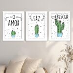 Kit 3 Quadros O-Amor-faz-crescer... - Imagem 2