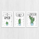 Kit 3 Quadros O-Amor-faz-crescer... - Imagem 4