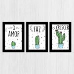 Kit 3 Quadros O-Amor-faz-crescer... - Imagem 3