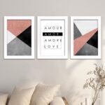 Kit 3 Quadros Amor-Love - Imagem 2