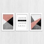 Kit 3 Quadros Amor-Love - Imagem 4