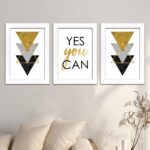 Kit 3 Quadros Yes-you-can - Imagem 2