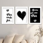 Kit 3 Quadros - Por onde for... - Imagem 2