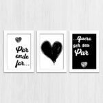 Kit 3 Quadros - Por onde for... - Imagem 4