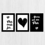 Kit 3 Quadros - Por onde for... - Imagem 3