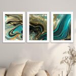 Kit 3 Quadros Abstrato-boho - Imagem 2