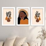 Kit 3 Quadros Mulher-Mosaico - Imagem 2