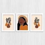 Kit 3 Quadros Mulher-Mosaico - Imagem 4