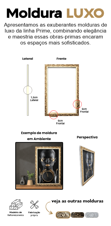 Moldura Luxo - Bege