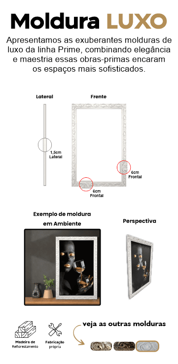 Moldura Luxo - Branca