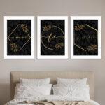 Kit 3 Quadros-Amor-Fé-gratidão - Imagem 2