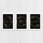 Kit 3 Quadros-Amor-Fé-gratidão - Imagem 3