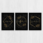 Kit 3 Quadros-Amor-Fé-gratidão - Imagem 4
