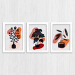 Kit 3 Quadros- Boho-Chic-Laranja - Imagem 4
