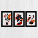 Kit 3 Quadros- Boho-Chic-Laranja - Imagem 3