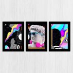 Kit 3 Quadros-Vaporwave-Colorfull - Imagem 3
