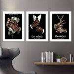Kit 3 Quadros - Mãos e Jóias - Imagem 2