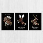 Kit 3 Quadros - Mãos e Jóias - Imagem 3