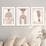 Kit 3 Quadros - Boho Chic Minimalista - Imagem 2