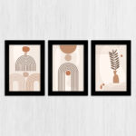 Kit 3 Quadros - Boho Chic Minimalista - Imagem 3