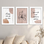 Kit 3 Quadros Andar com Fé Eu vou - Imagem 2