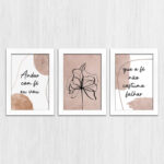 Kit 3 Quadros Andar com Fé Eu vou - Imagem 4