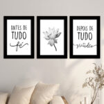 Kit 3 Quadros - Depois de tudo Gratidão