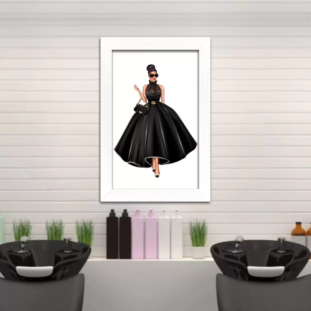 Quadro Decorativo Vestido Preto - Imagem 2