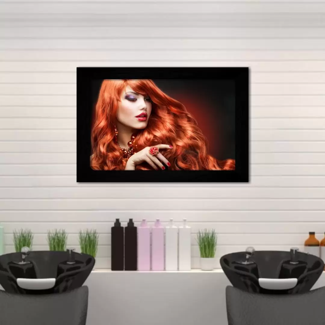 3928 Quadro Decorativo Moda - CabeleireiraRuiva - Imagem 1
