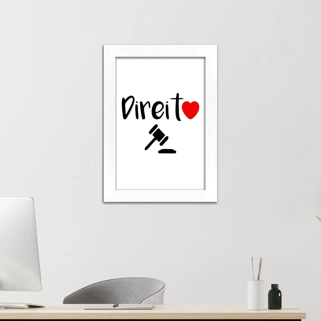 Quadro Decorativo Frase - Direito - Imagem 2