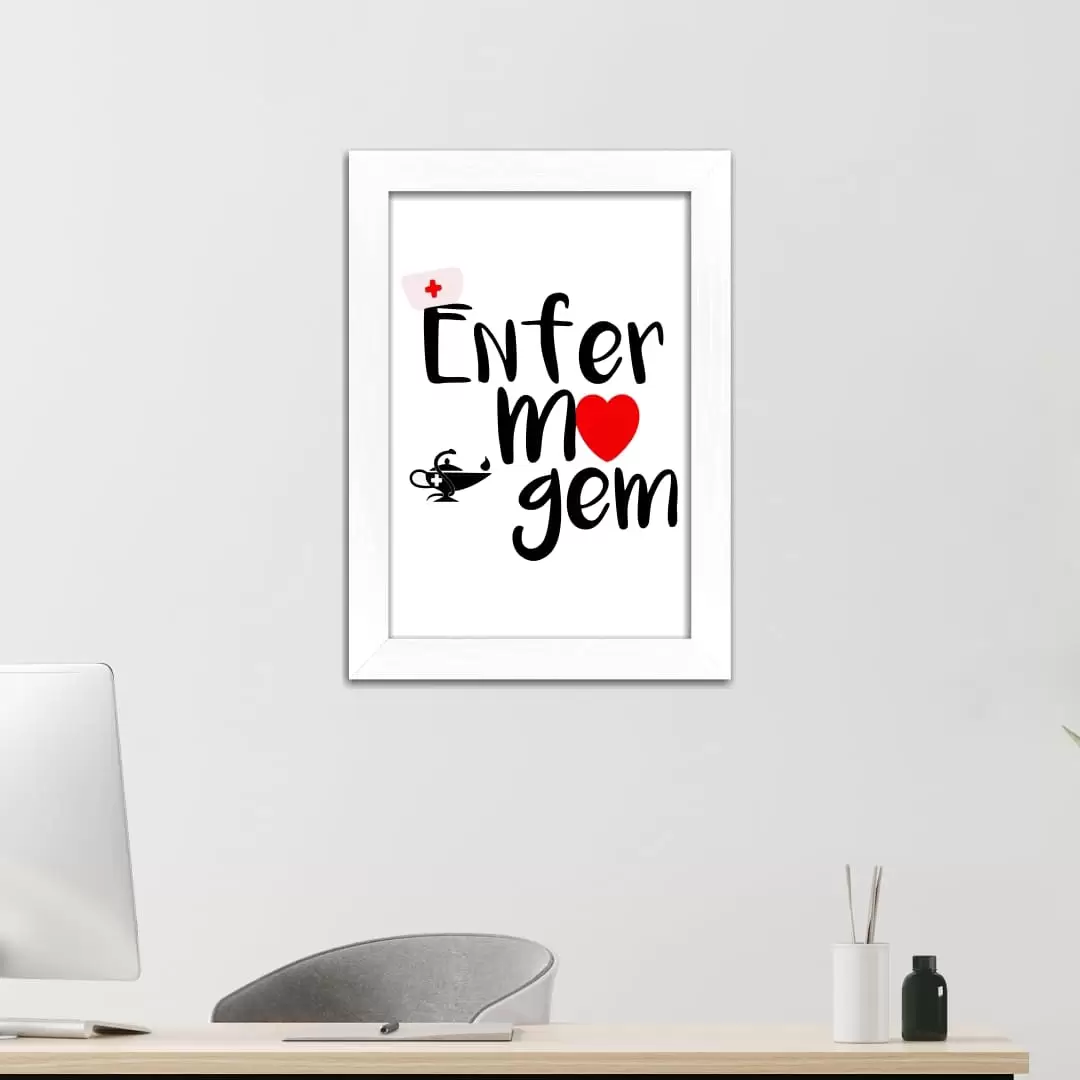 Quadro Decorativo Frase - Enfermagem - Imagem 2