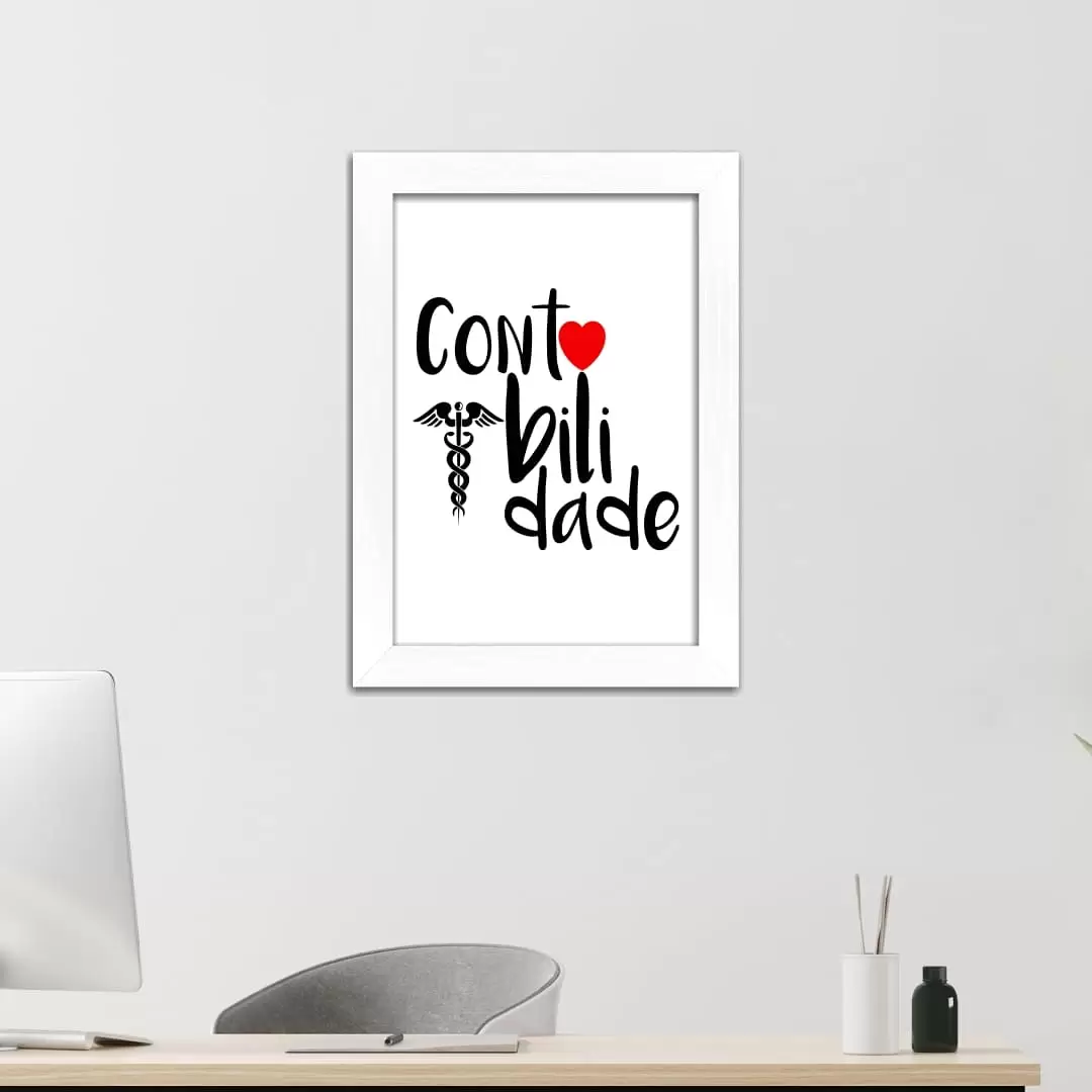 Quadro Decorativo Frase - Contabilidade - Imagem 2