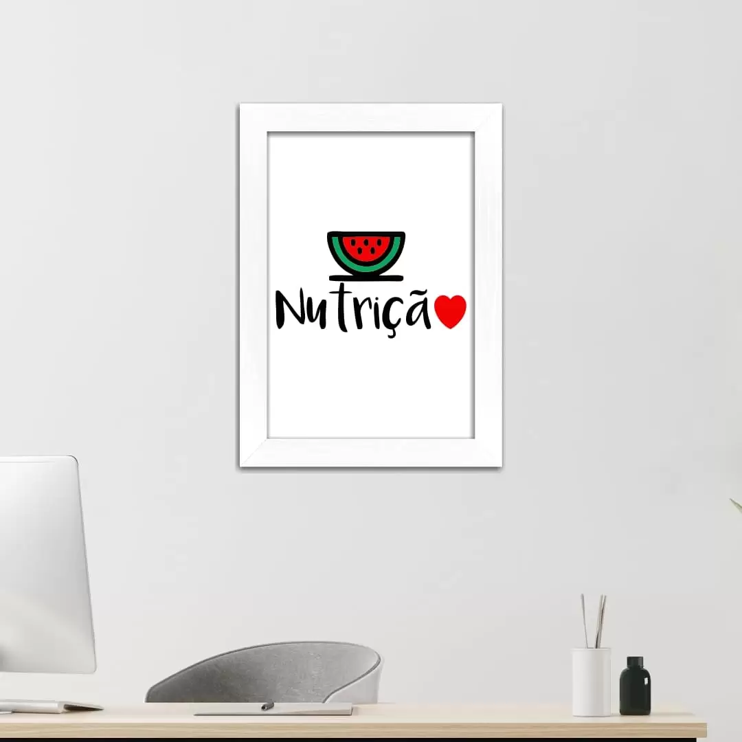 Quadro Decorativo Frase- Nutrição - Imagem 2