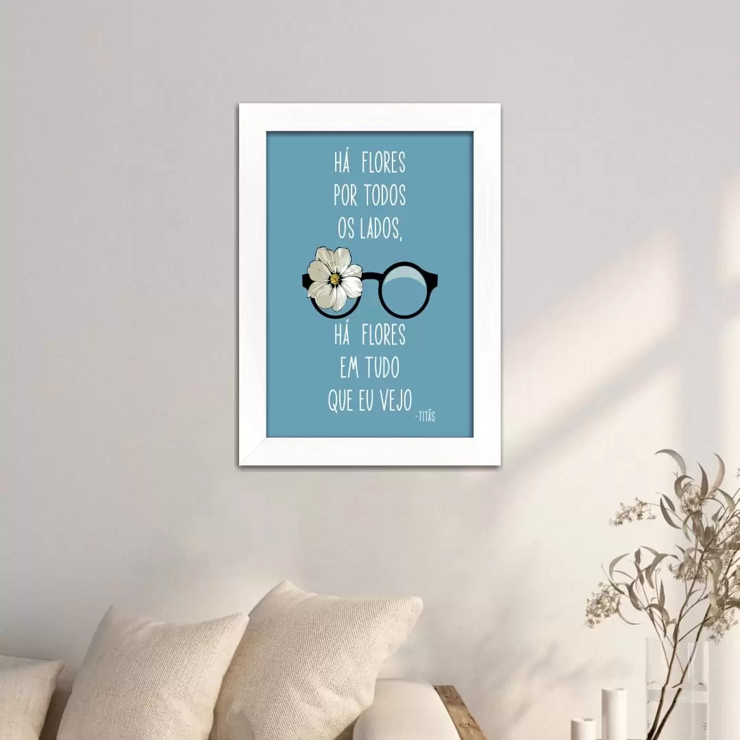 Quadro Decorativo Frase - Há'flores - Imagem 2