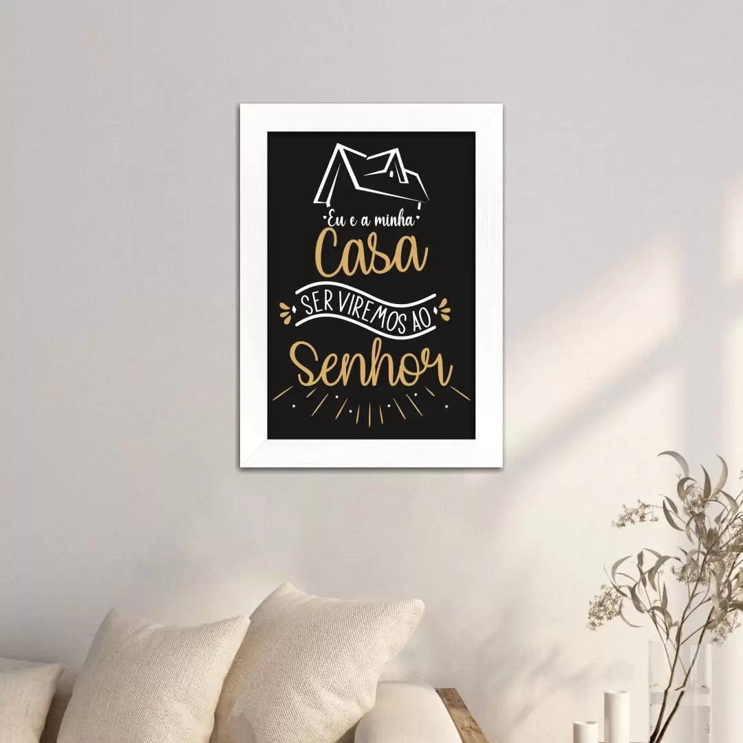 Quadro Decorativo Frase - MinhaCasa - Imagem 2