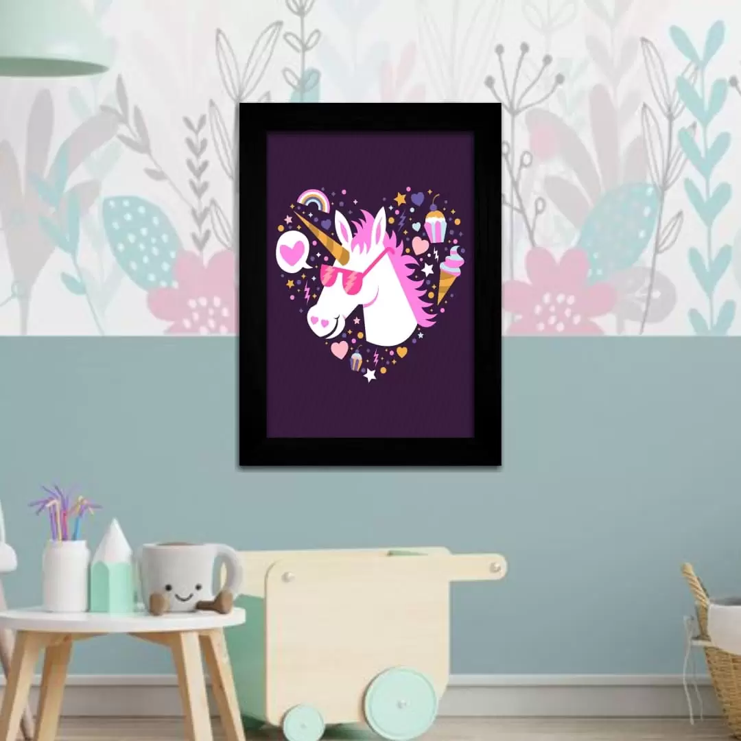 Quadro Decorativo Animais - Unicórnio - Imagem 2