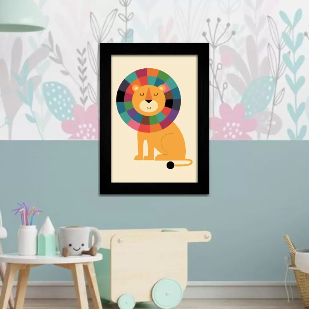 Quadro Decorativo Animais - Leão - Imagem 2