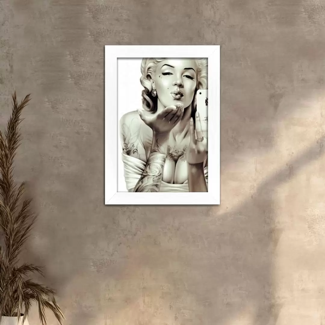 Quadro Decorativo Marilyn-Monroe Kiss - Imagem 2
