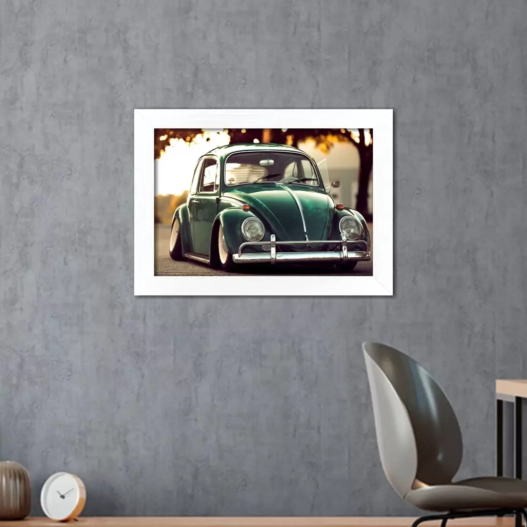 Quadro Decorativo Fusca Verde - Imagem 2