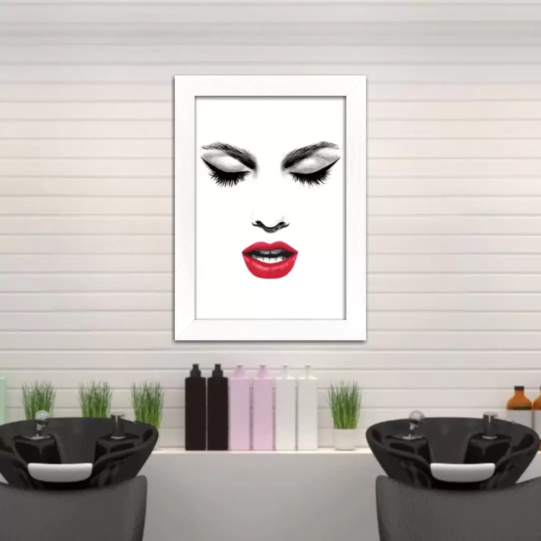 Quadro Decorativo Esboço Rosto - Imagem 2