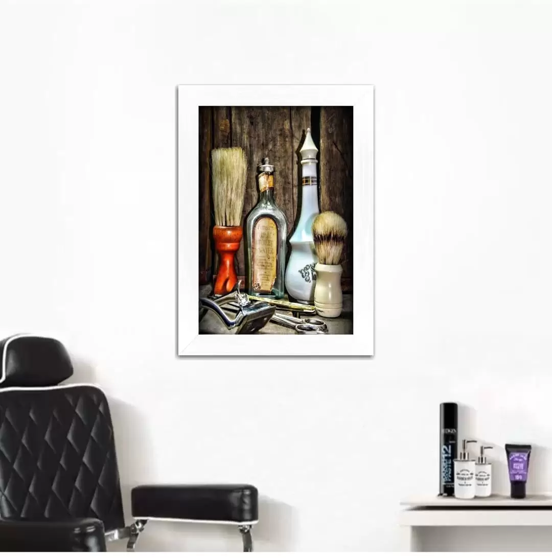Quadro Decorativo itens de Barbeiro - Imagem 2