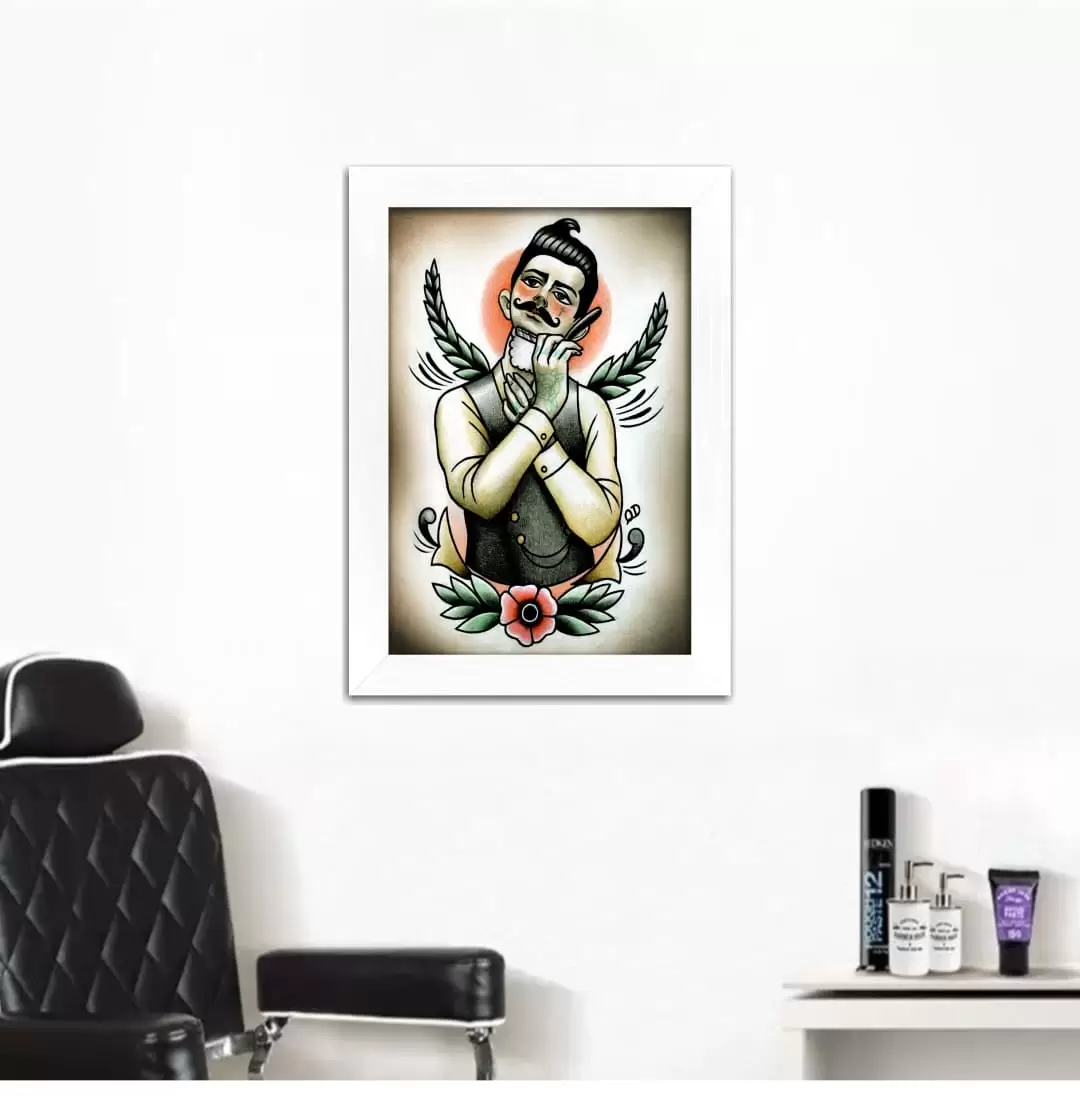 Quadro Decorativo Art Barbeiro - Imagem 2