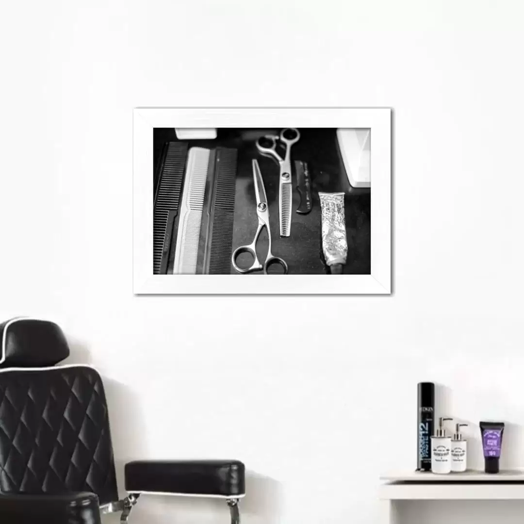 Quadro Decorativo Kit de Cabeleireiro - Imagem 2