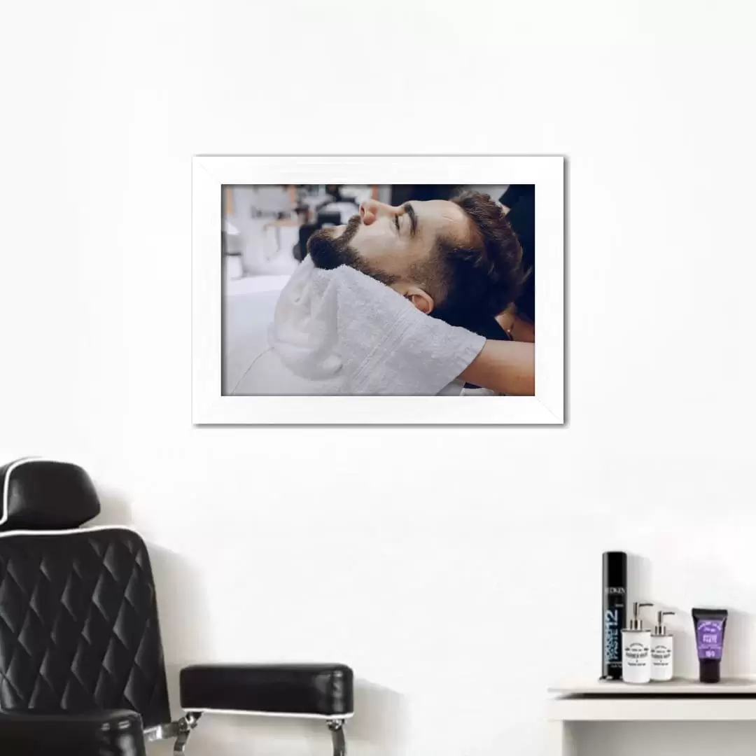 Quadro Decorativo Corte de Barba - Imagem 2