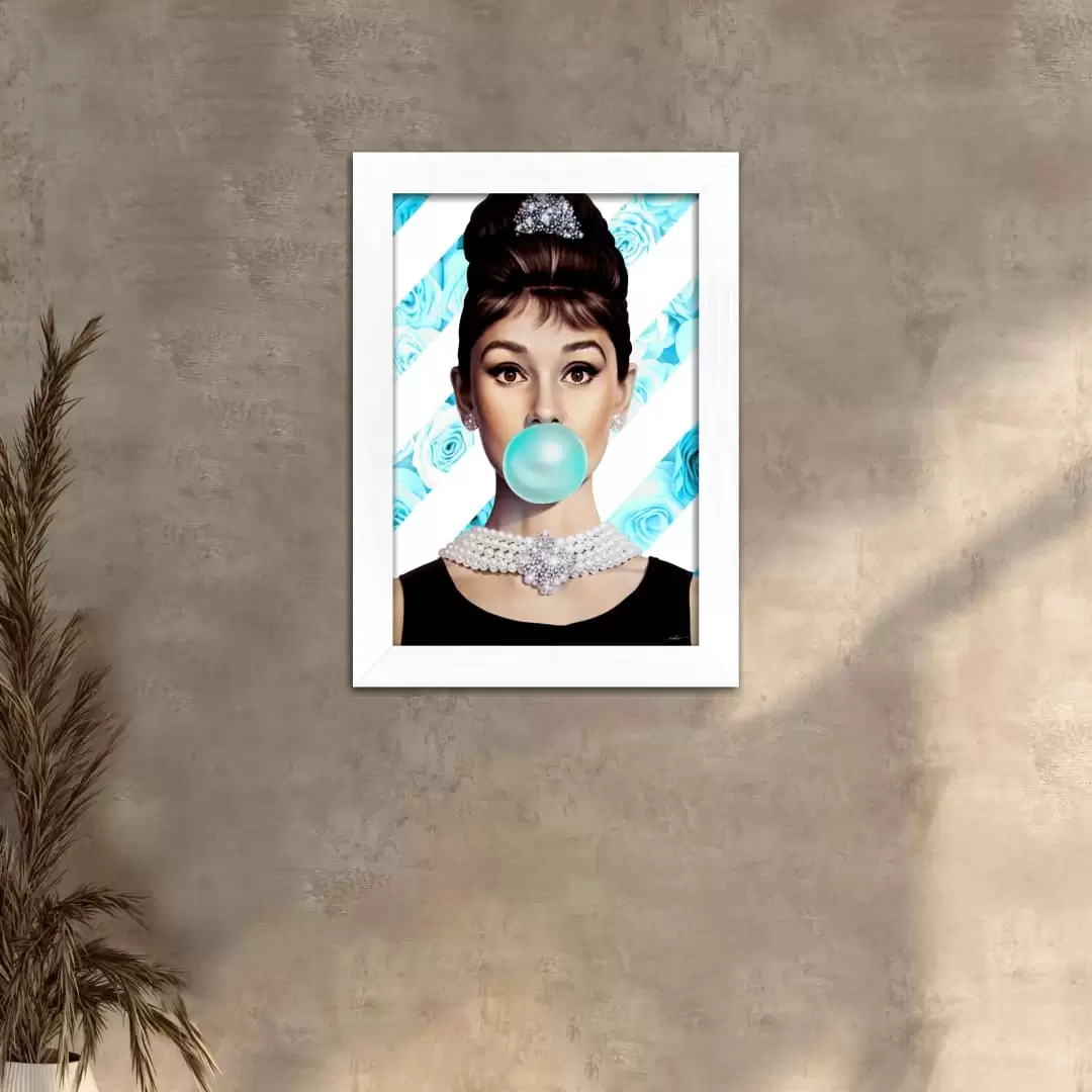 Quadro Decorativo Audrey-Hepburn Chiclete - Imagem 2