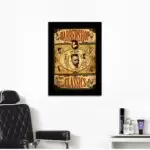 Quadro Decorativo Barber Shop - Moldura Preta -