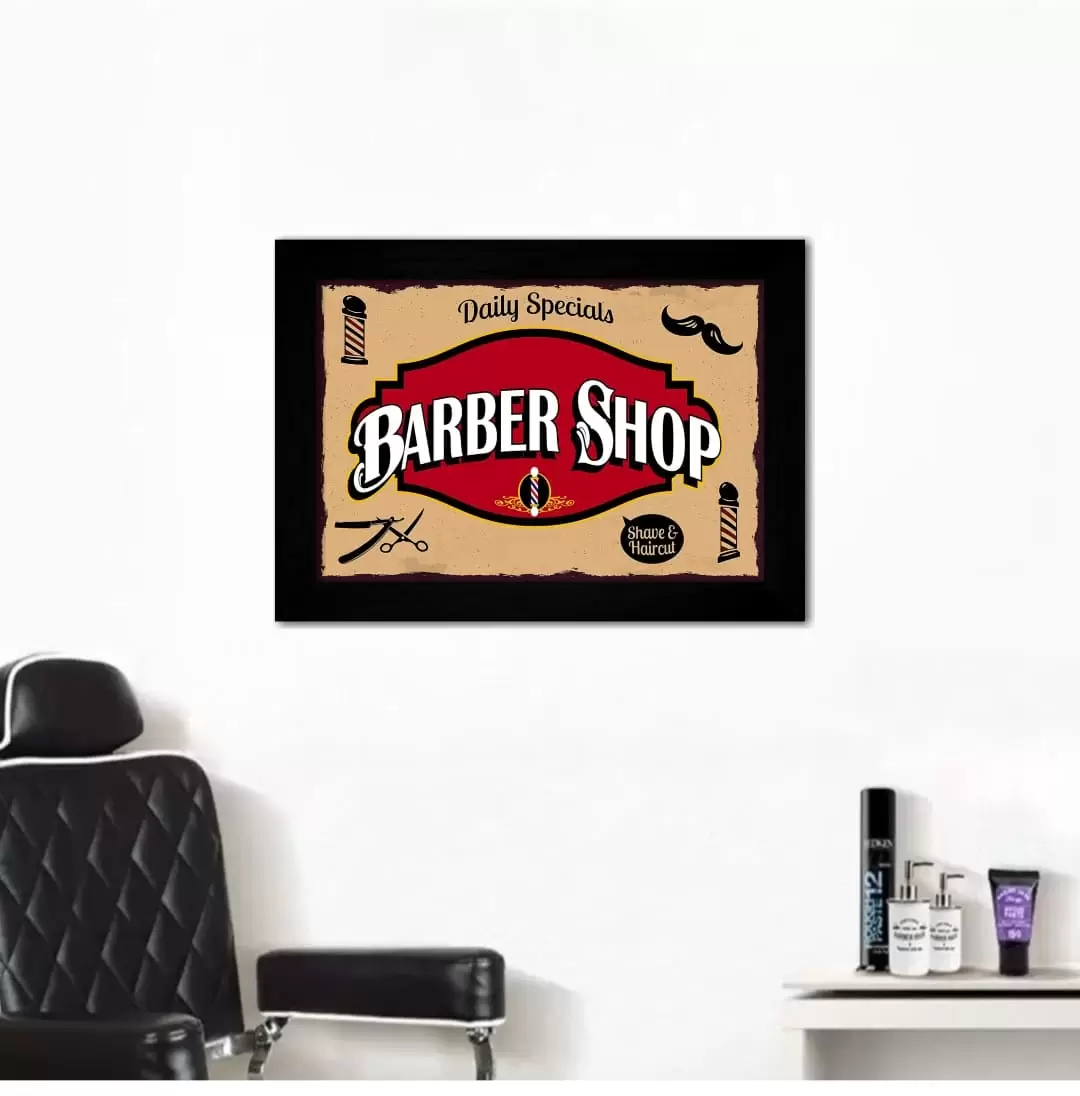 Quadro Decorativo para Babeiros - Moldura Preta -