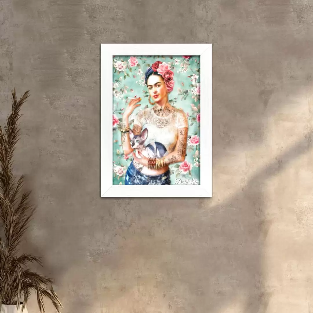 Quadro Decorativo Frida Kahlo-Florido - Imagem 2
