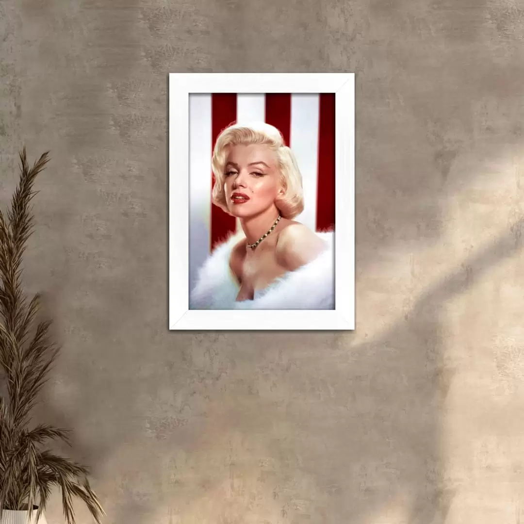 Quadro Decorativo Marilyn-Monroe Listrado - Imagem 2